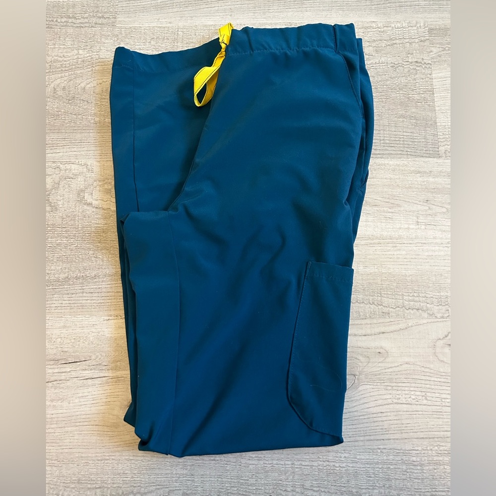 Blue scrub pants
